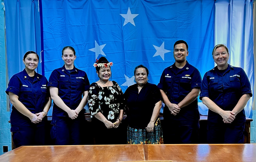 U.S. Coast Guard meets with FSM National Oceanographic and Resource Management Agency