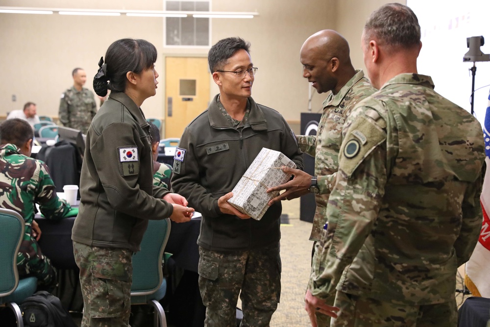 I Corps leadership and representatives from over 10 allied and partner nations gather at JBLM for the first Indo-Pacific Motorized Forum