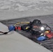 Firefighters on installation fire department dive team participate in ice rescue training at frozen lake at Fort McCoy