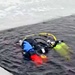 Firefighters on installation fire department dive team participate in ice rescue training at frozen lake at Fort McCoy