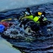 Firefighters on installation fire department dive team participate in ice rescue training at frozen lake at Fort McCoy