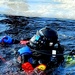 Firefighters on installation fire department dive team participate in ice rescue training at frozen lake at Fort McCoy