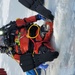 Firefighters on installation fire department dive team participate in ice rescue training at frozen lake at Fort McCoy