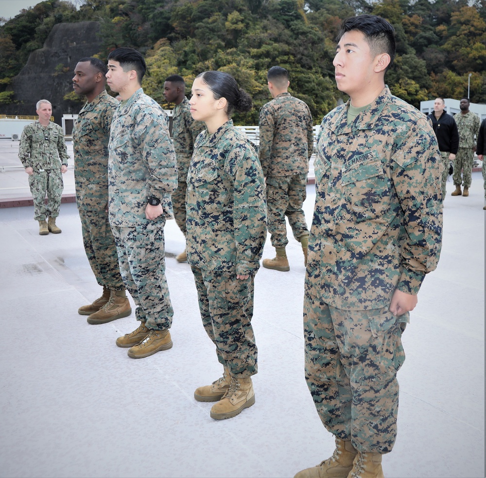 Promotion Ceremony of Marines