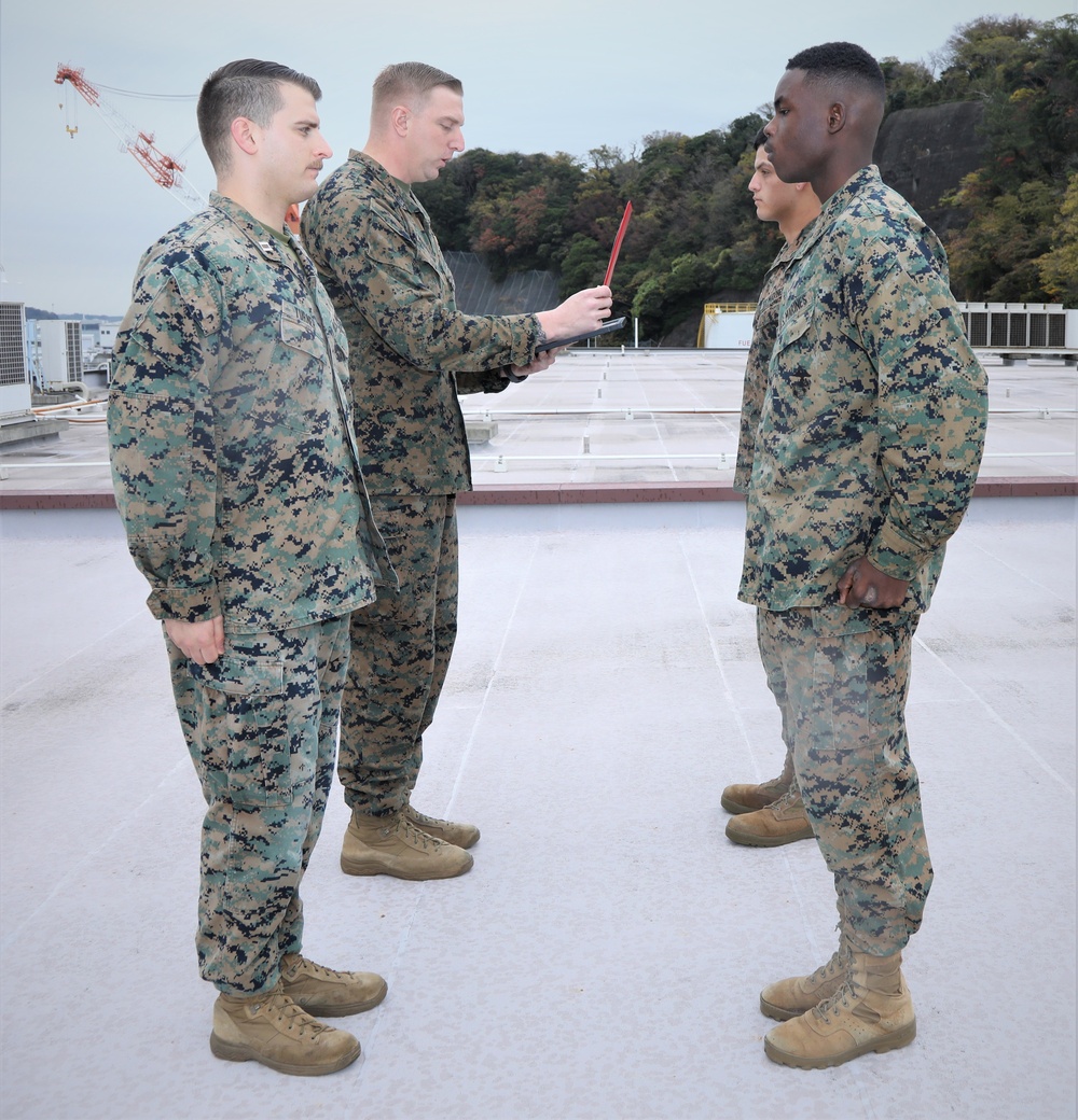 Promotion Ceremony of Marines