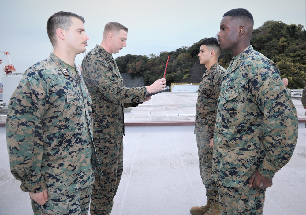 Promotion Ceremony of Marines