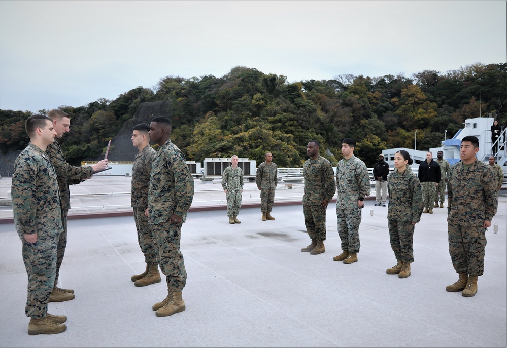 Promotion Ceremony of Marines