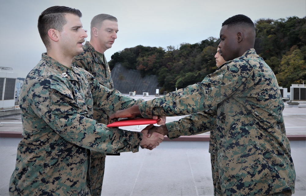 Promotion Ceremony of Marines