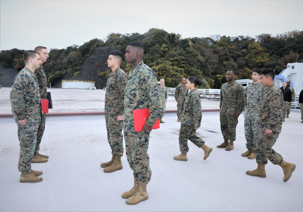 Promotion Ceremony of Marines