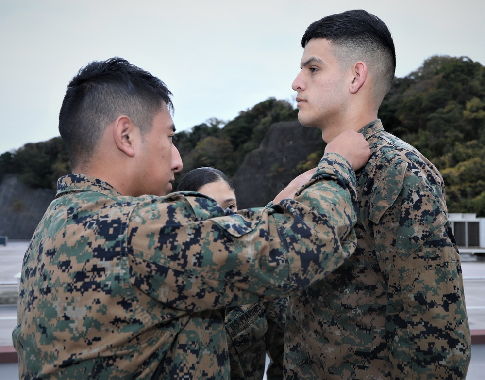 Promotion Ceremony of Marines