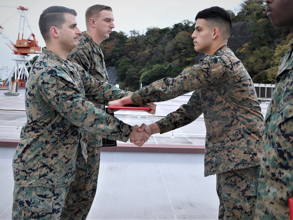 Promotion Ceremony of Marines