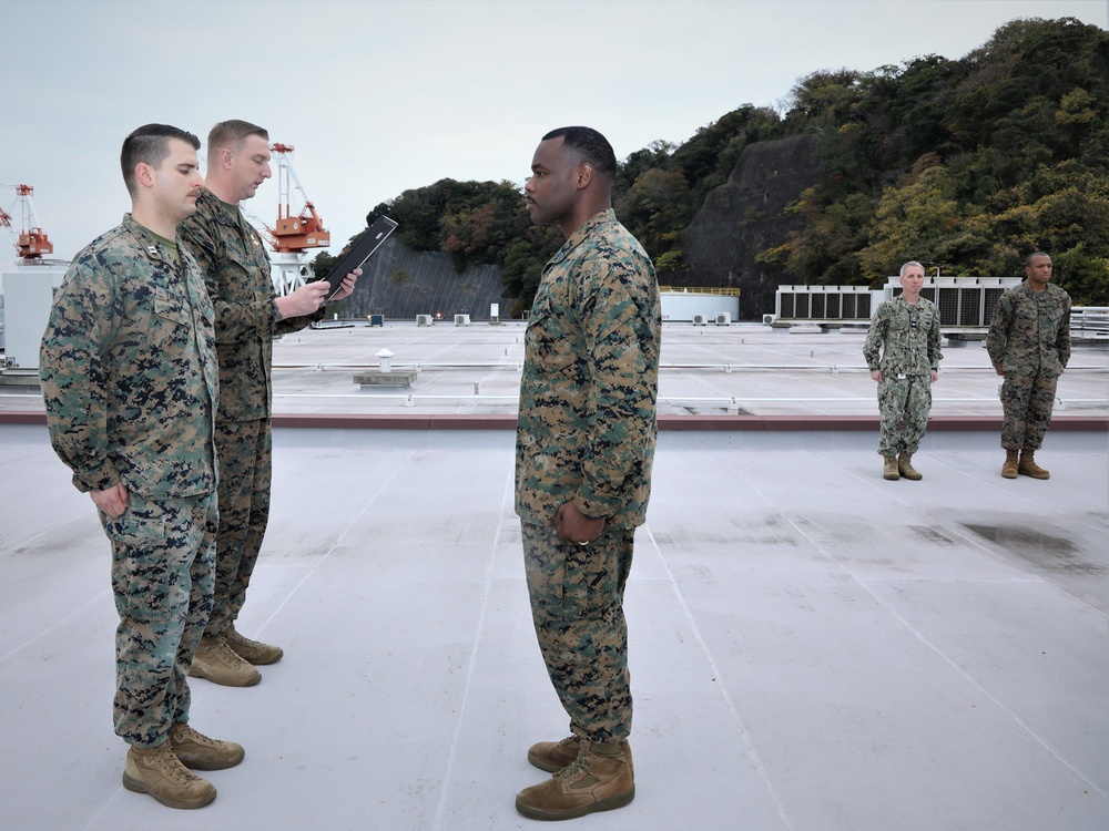 Promotion Ceremony of Marines