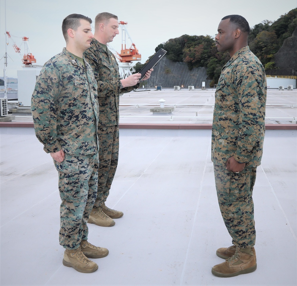 Promotion Ceremony of Marines