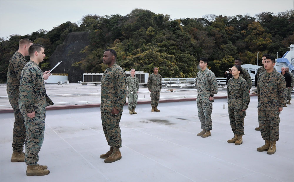 Promotion Ceremony of Marines