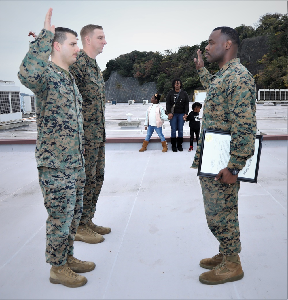 Promotion Ceremony of Marines