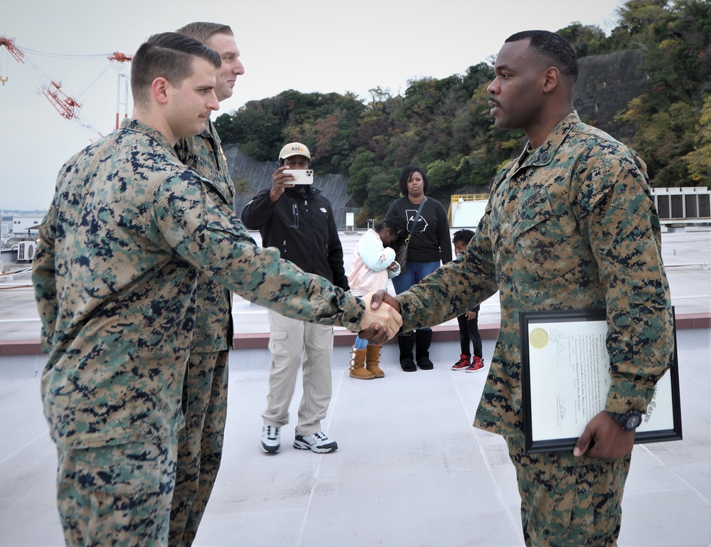 Promotion Ceremony of Marines