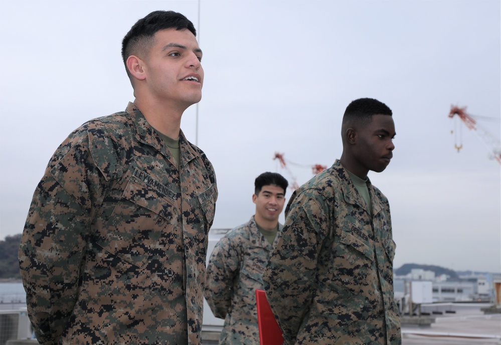 Promotion Ceremony of Marines