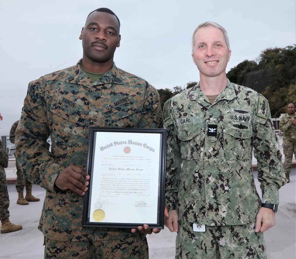 Promotion Ceremony of Marines