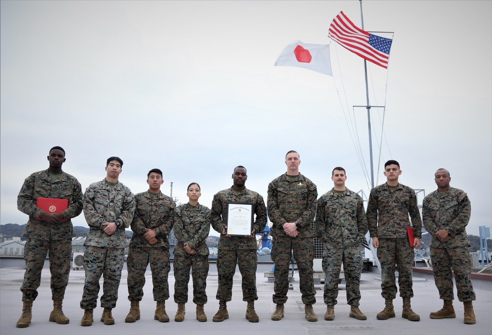 Promotion Ceremony of Marines