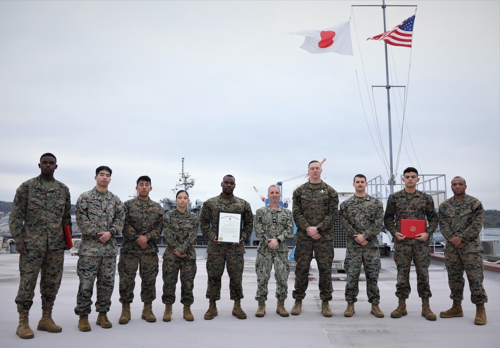 Promotion Ceremony of Marines