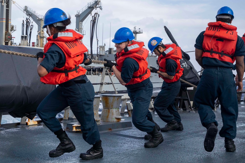Decatur Replenishment-at-Sea with USNS Guadalupe