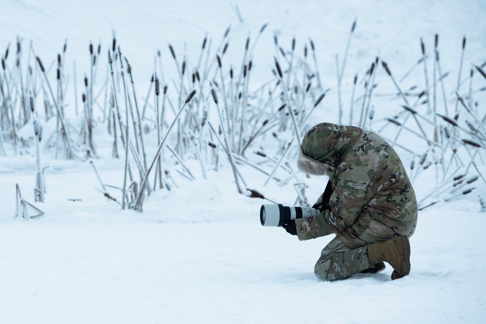 JBER firefighters conduct ice rescue training