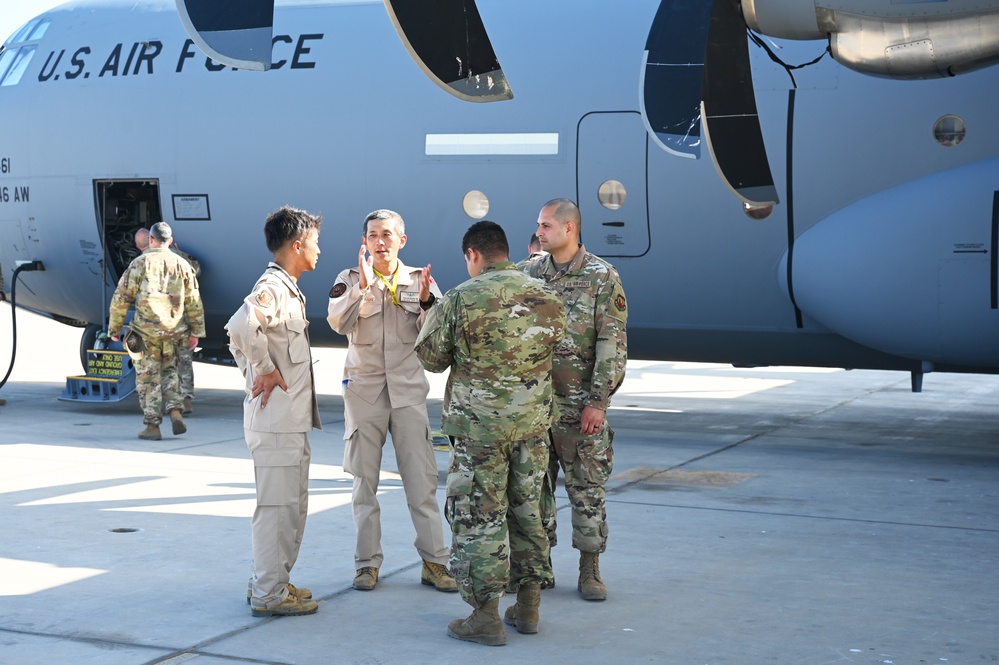 75th EAS hosts visit with Japanese Deployment Air Force for Counter Piracy Enforcement