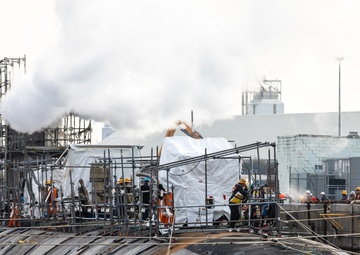 USS John Warner Enters Maintenance Period