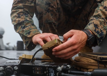 13th MEU ANGLICO set up Link 16 aboard USS Anchorage