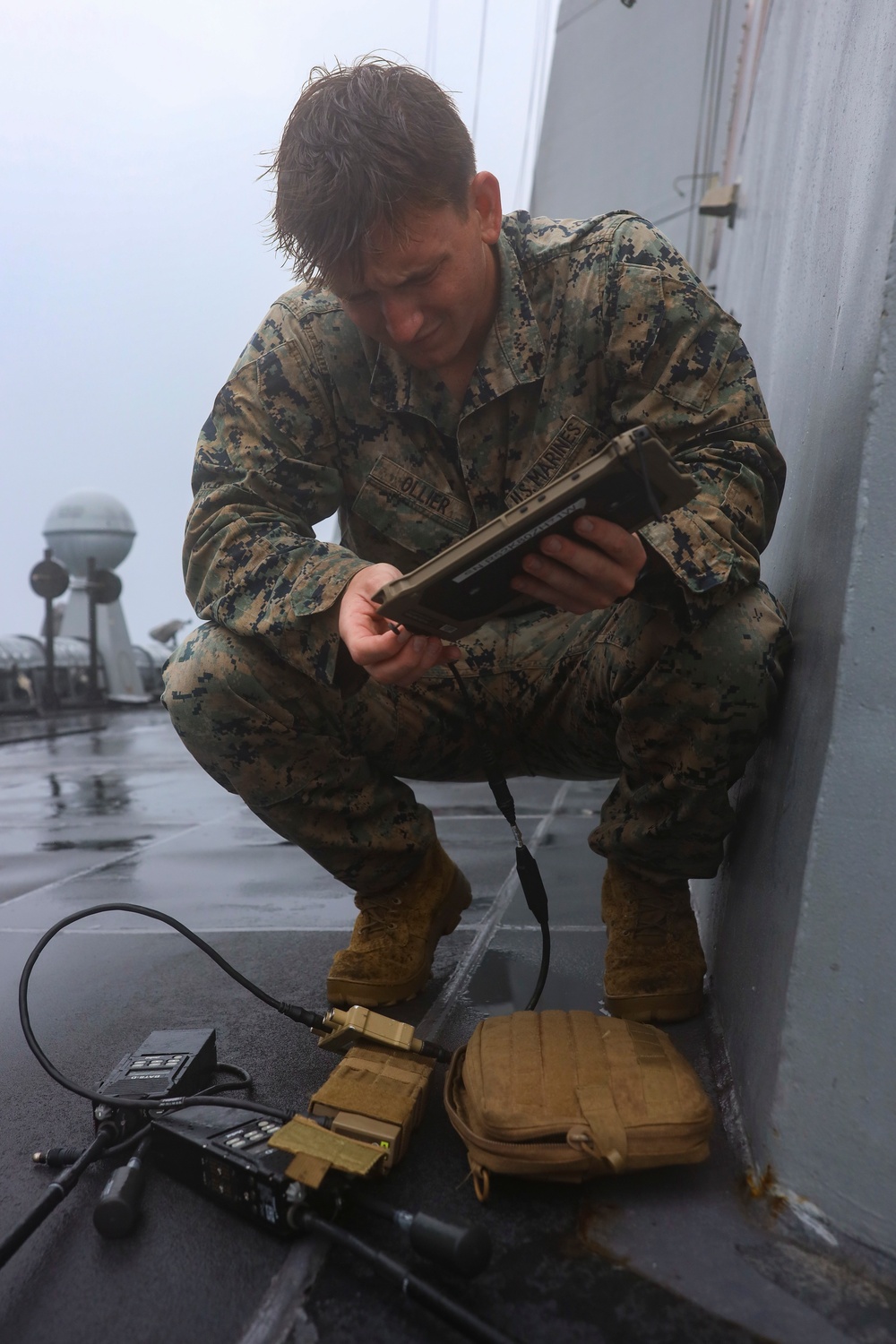 13th MEU ANGLICO set up Link 16 aboard USS Anchorage