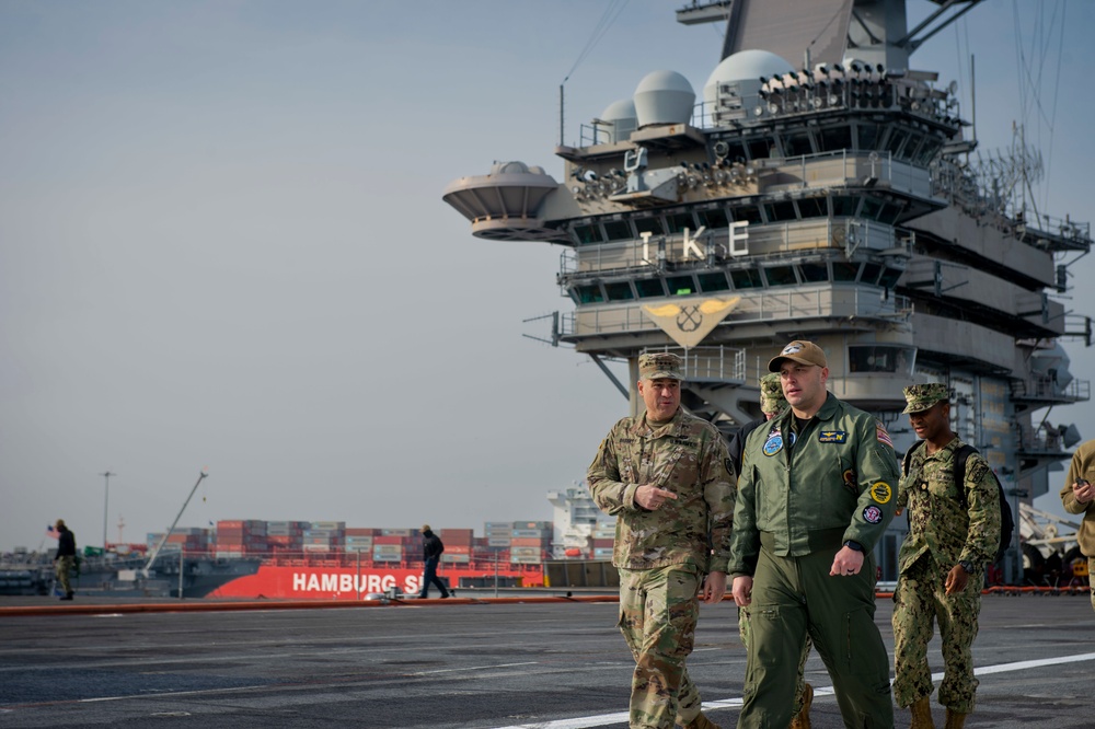 Ike Conducts Maintenance in Naval Station Norfolk