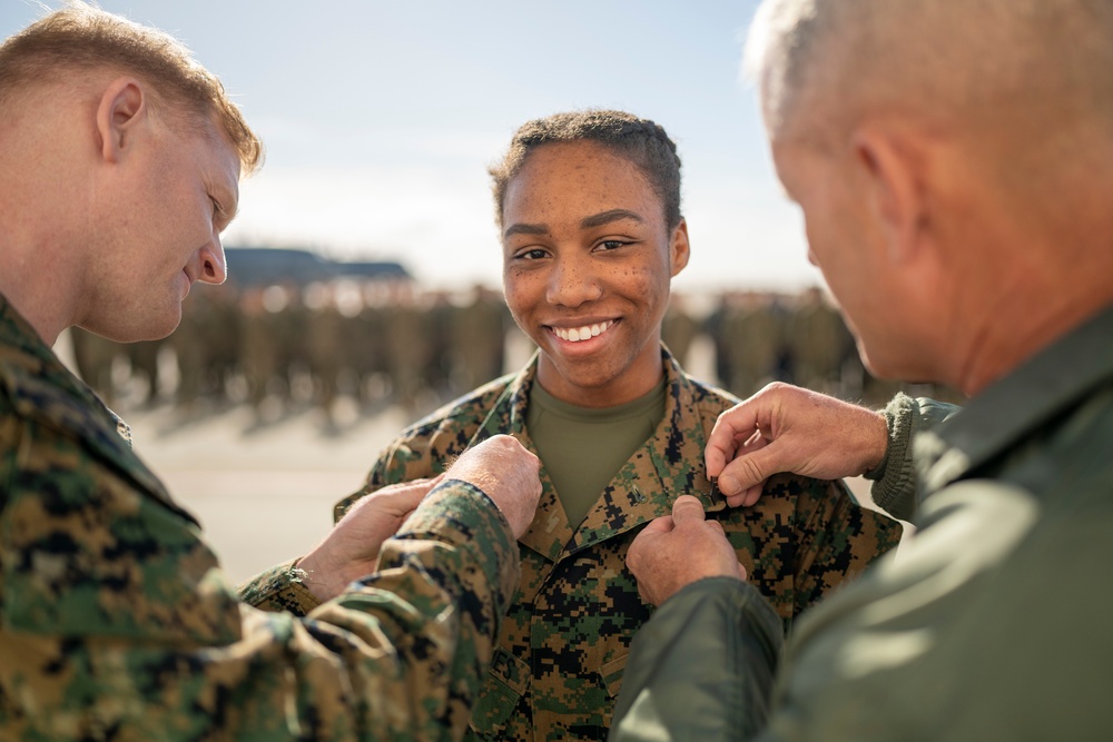 KC-130J Powerline Technician Meritoriously Promoted on-the-spot