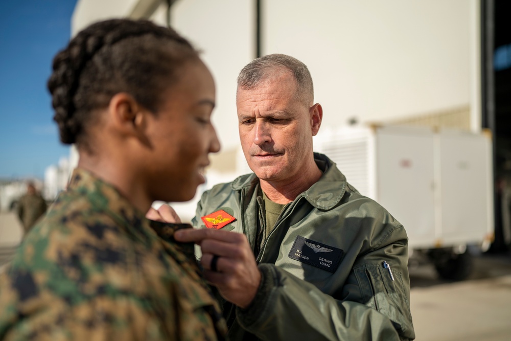KC-130J Powerline Technician Meritoriously Promoted on-the-spot