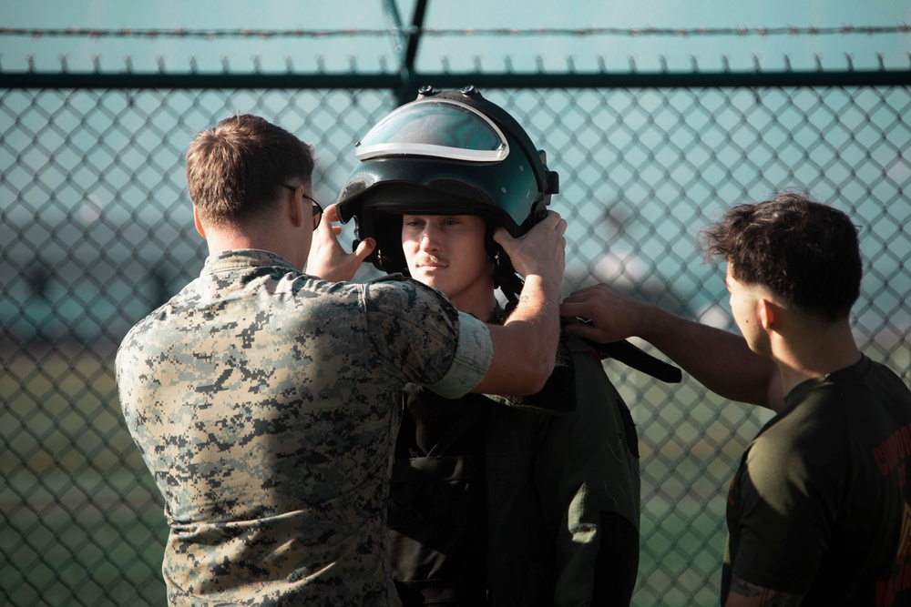 EOD Bomb Suit Agility Test