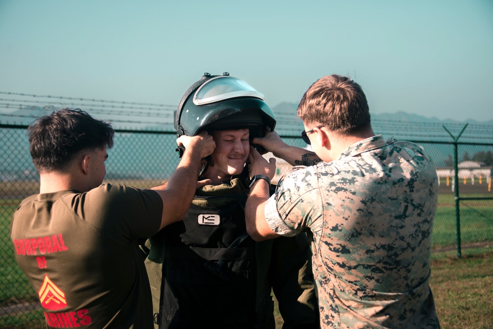 EOD Bomb Suit Agility Test