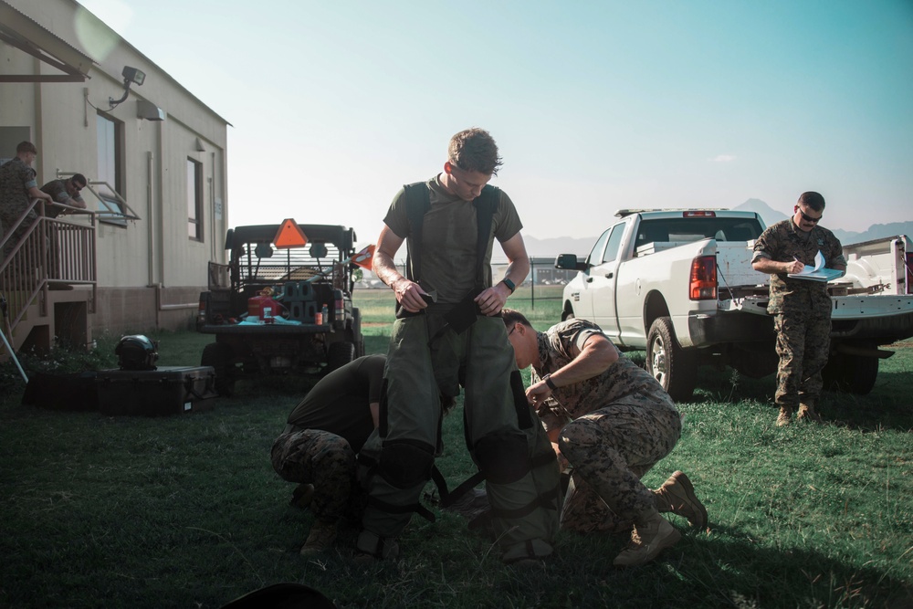 EOD Bomb Suit Agility Test