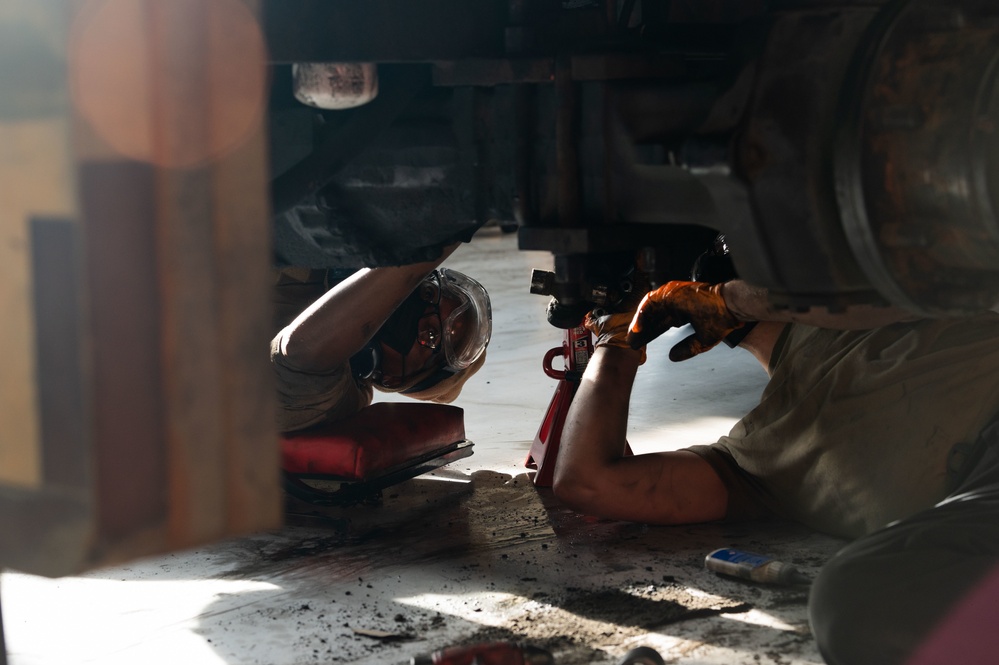 4 LRS Vehicle maintenance keeps Wing moving
