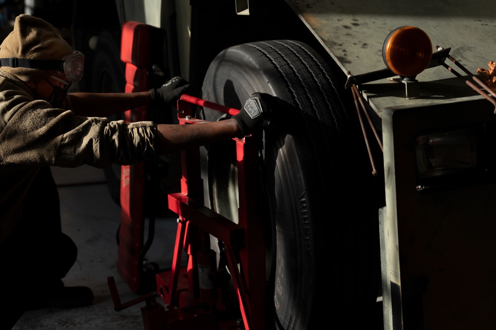 4 LRS Vehicle maintenance keeps Wing moving