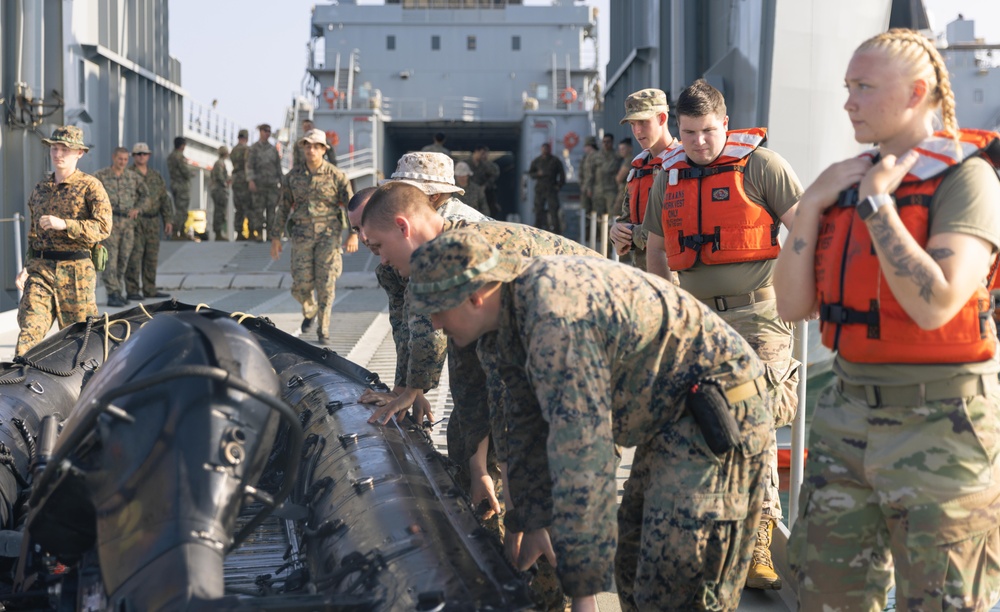 Joint Forces launch raiding craft