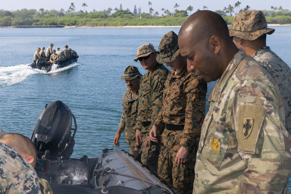 Joint Forces launch raiding craft