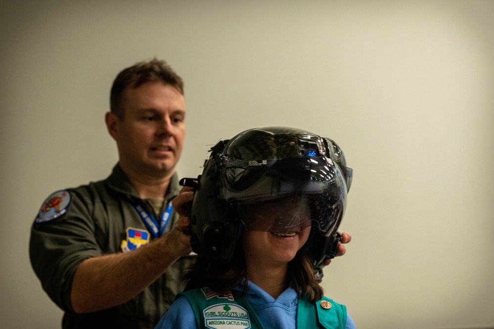 Girl Scouts experience the War Dawgs