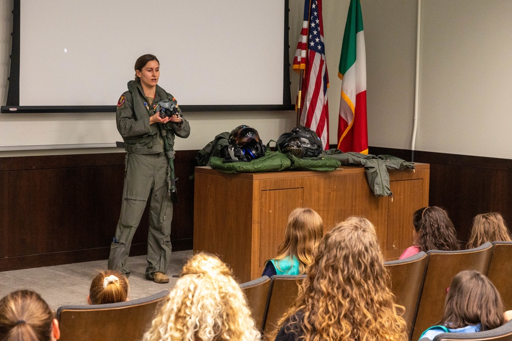 Girl Scouts experience the War Dawgs