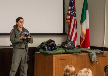 Girl Scouts experience the War Dawgs