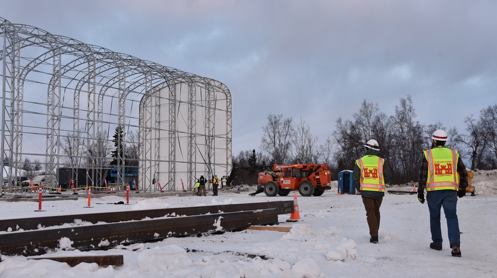 Army engineers construct runway extension in Alaska