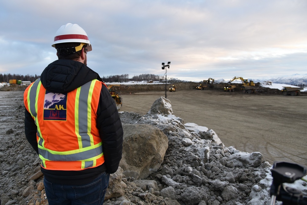 Army engineers construct runway extension in Alaska