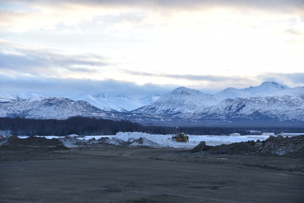 Army engineers construct runway extension in Alaska