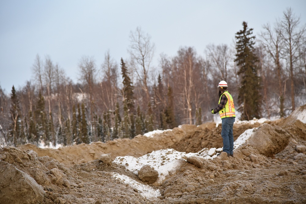 Army engineers construct runway extension in Alaska