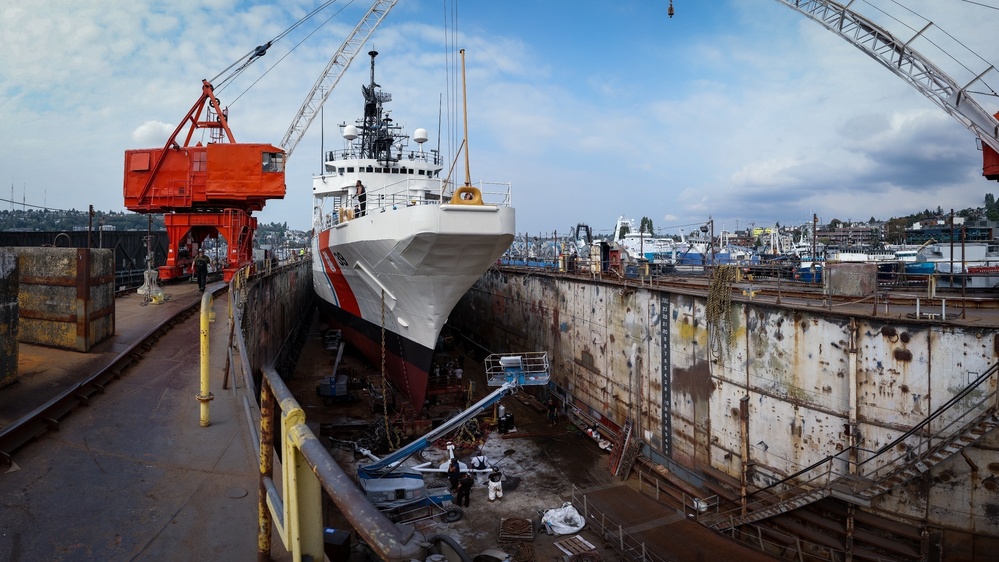 Coast Guard Cutter Alex Haley crew returns to Kodiak, Alaska, following a 7-month-long maintenance period 