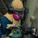 USS Ronald Reagan (CVN 76) Sailors perform preservation work