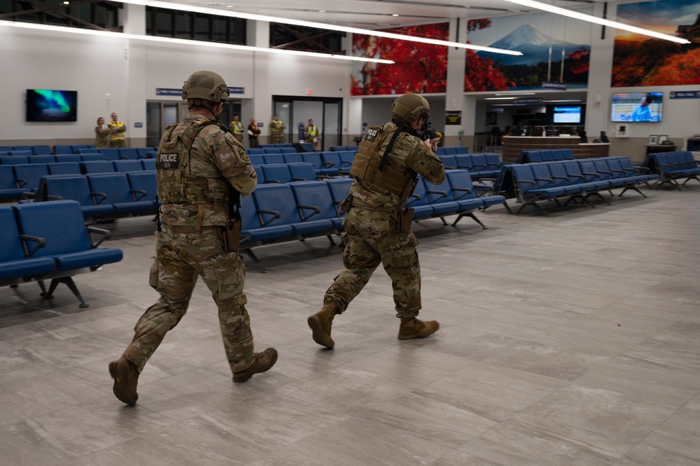 374th Security Forces Squadron train in active shooter exercise